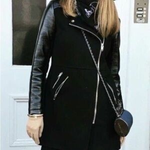 SWS Outerwear Zipper Biker Coat